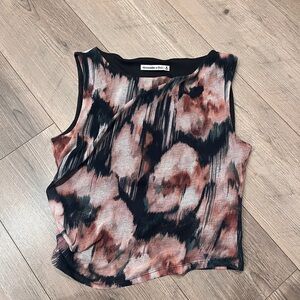 Abercrombie & Fitch Black and Pink Women's Top